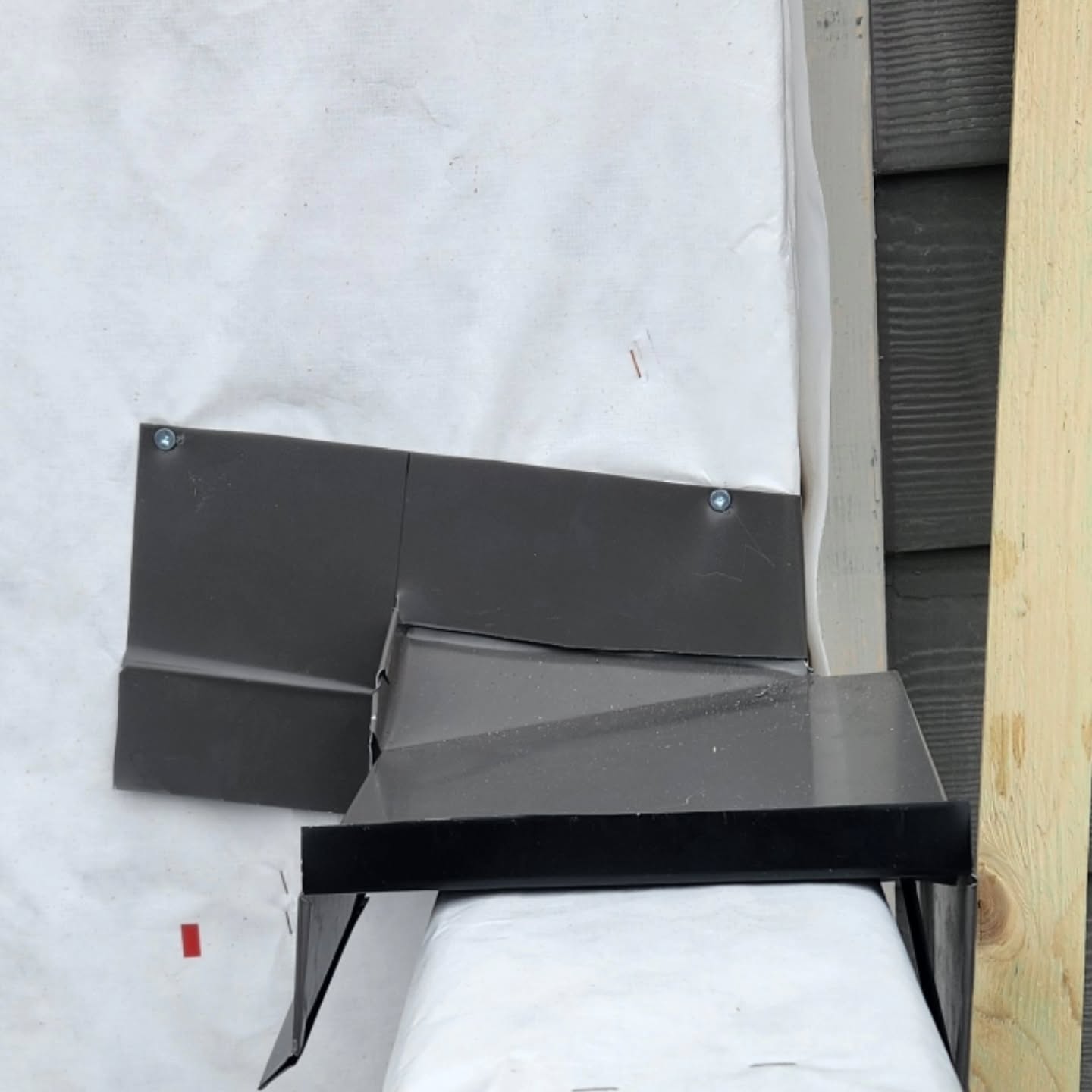 Galvanized steel flashing component for Chilliwack roofing project